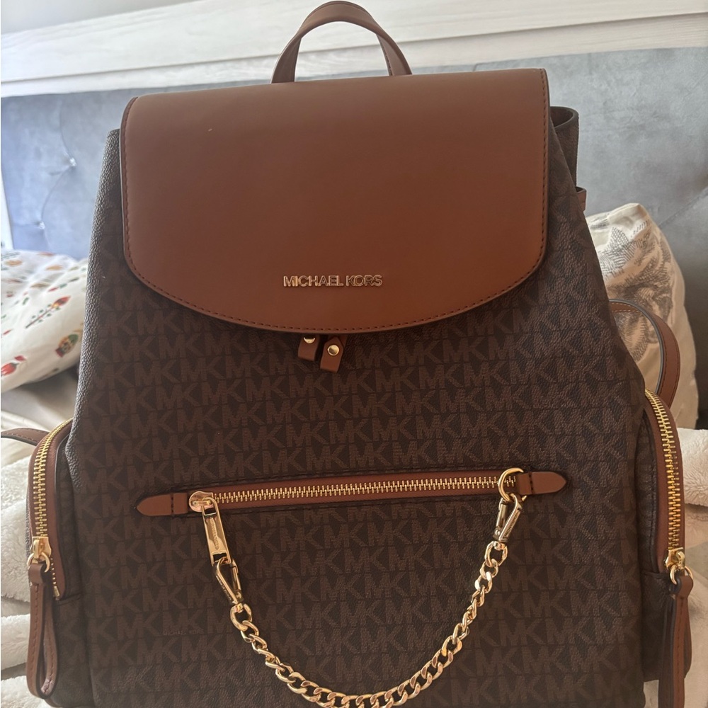 Michael Kors Brown Backpack